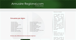 Desktop Screenshot of annuaire-regional.com