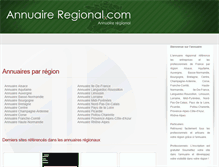 Tablet Screenshot of annuaire-regional.com