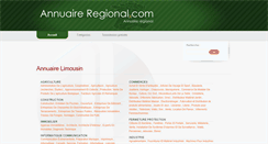 Desktop Screenshot of limousin.annuaire-regional.com