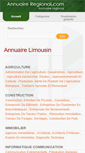 Mobile Screenshot of limousin.annuaire-regional.com