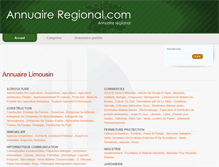 Tablet Screenshot of limousin.annuaire-regional.com