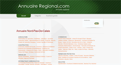 Desktop Screenshot of nord-pas-de-calais.annuaire-regional.com