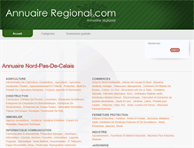Tablet Screenshot of nord-pas-de-calais.annuaire-regional.com