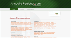 Desktop Screenshot of champagne-ardenne.annuaire-regional.com