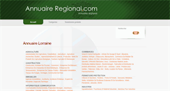 Desktop Screenshot of lorraine.annuaire-regional.com