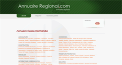 Desktop Screenshot of basse-normandie.annuaire-regional.com
