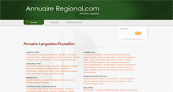 Desktop Screenshot of languedoc-roussillon.annuaire-regional.com