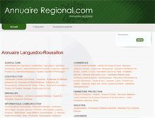 Tablet Screenshot of languedoc-roussillon.annuaire-regional.com